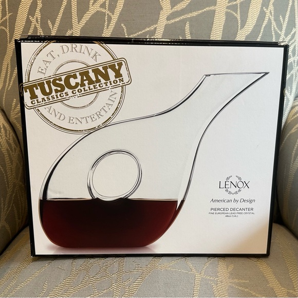 Lenox Tuscany Classics Pierced Crystal Decanter - Picture 1 of 6